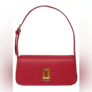 Karl Lagerfeld Red Leather Shoulder Bag